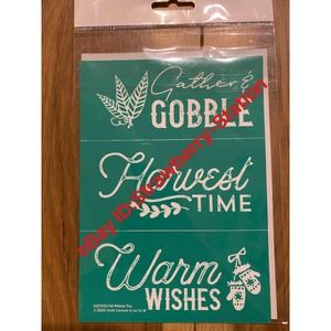 Chalk Couture Silk Screen Transfers Stencil Fall Autumn Fall Wishes Trio Harvest